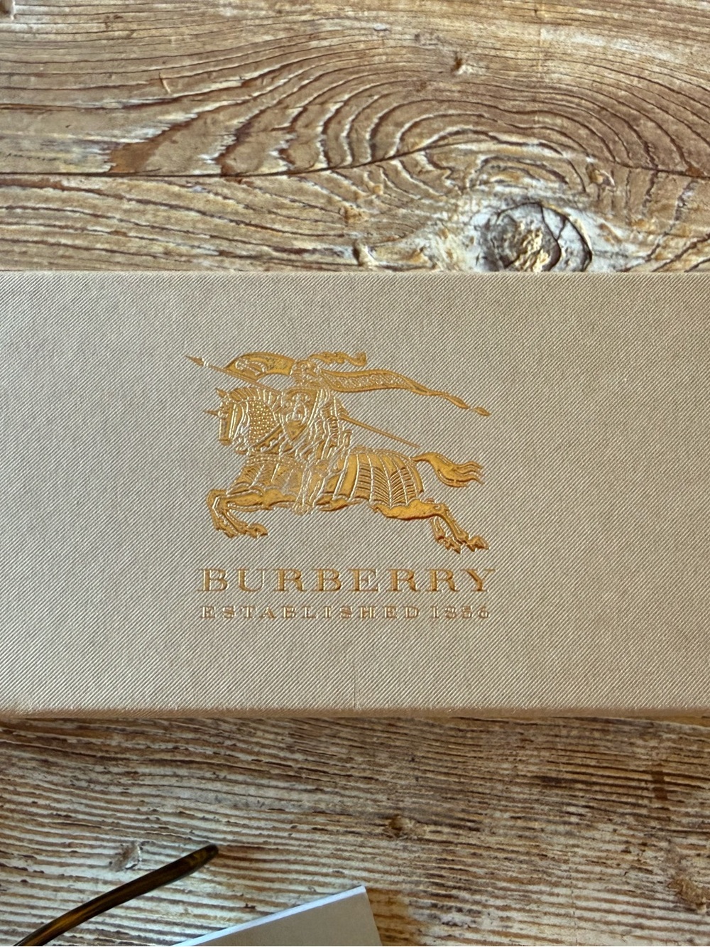 Burberry Steel tone Aviator Sunglasses with Brown Lenses - Picture 8 of 11